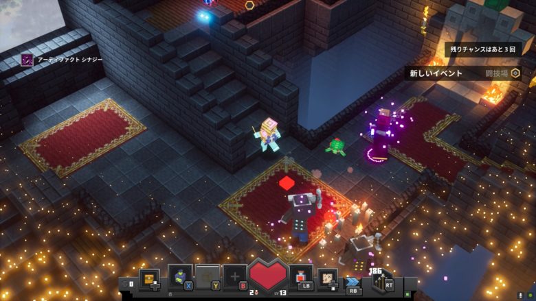 マインクラフトダンジョンズタワー６攻略９Ｆ